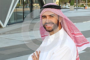 Cute Arabic man with a turban