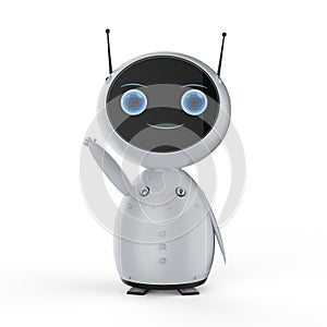 Cute artificial intelligence robot