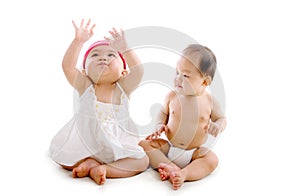 Cute asian babies