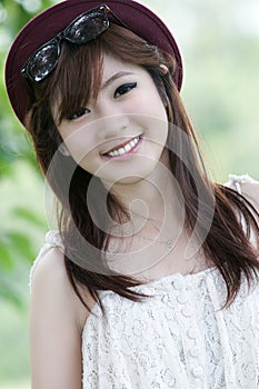 Cute asian girl portrait