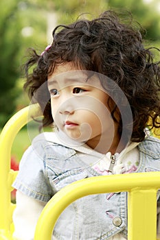 Cute Asian little girl