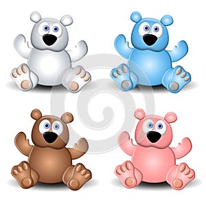 Cute Assorted Teddy Bears