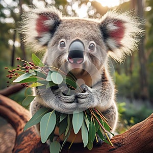 Cute Australian animals - KOALAS. Generative AI