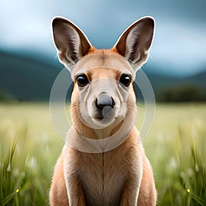 Cute Australian wallaby - ai generated image