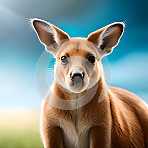 Cute Australian wallaby - ai generated image