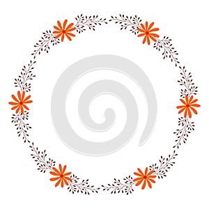 Cute autumn wreath