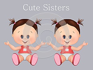 Cute babies, twins twin brothers i twin girls and baby boy. health and baby care, greeting card, postcard, healthy babies,