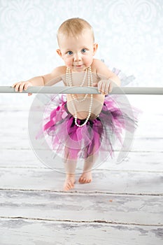 Cute baby ballerina