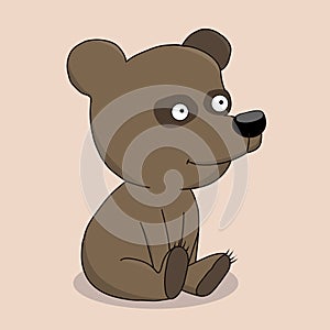 Cute baby bear cartoon