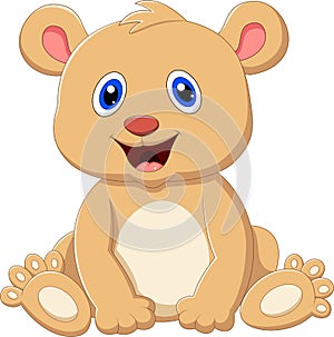 Cute baby bear cartoon