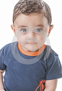 Baby Boy Looking at Camera