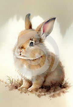 Cute baby bunny rabbit