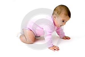 Cute Baby Crawling