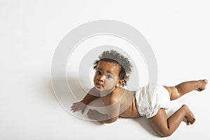 Cute Baby Crawling photo