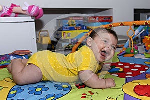 Cute Baby Girl laughing