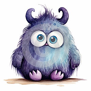 Cute Baby Monster Painting Innocent Whimsy