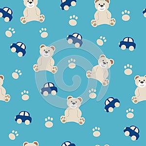 Cute baby pattern seamless