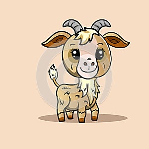 Cute baby sheep vector illustration for baby shower, greeting card, party invitation, fashion clothes t-shirt print