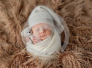 Cute baby sweetly sleeping