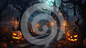 Cute background design for halloween