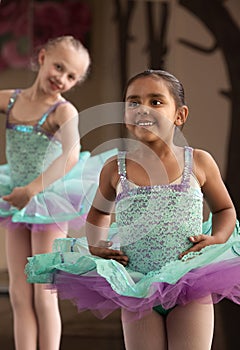 Cute Ballerinas Laughing