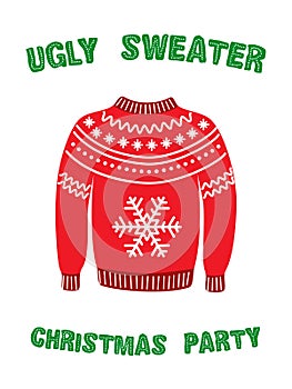Cute banner for Ugly Sweater Christmas Party