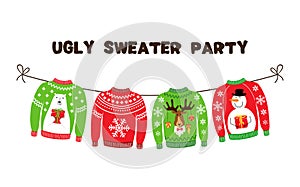 Cute banner for Ugly Sweater Christmas Party