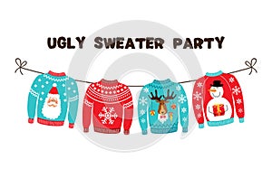 Cute banner for Ugly Sweater Christmas Party