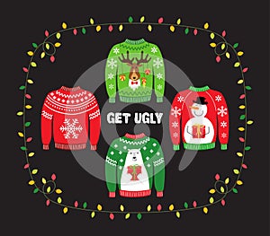 Cute banner for Ugly Sweater Christmas Party photo
