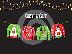 Cute banner for Ugly Sweater Christmas Party