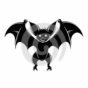 Cute Bat Silhouette: Fantastic Grotesque Style With Dark Humor