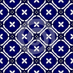 Indigo batik pattern photo