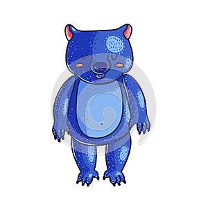 Cute bear cartoon character
