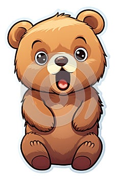 cute bear sticker