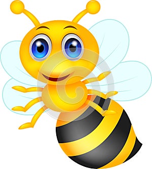 Cute bee cartoon