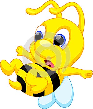 Cute bee cartoon