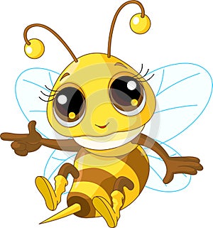Cute Bee Showing