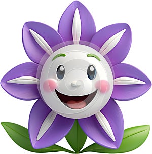 Cute bellflower with a happy face.