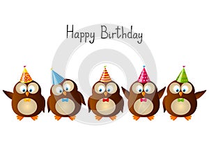 Cute Birthday owls