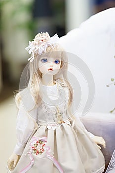 Cute BJD doll. BJD stands for Ball-Jointed+doll photo