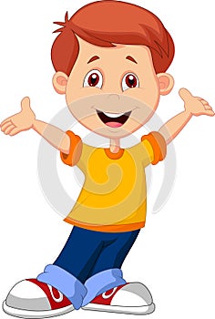 Cute boy cartoon