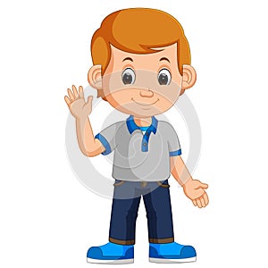 Cute boy cartoon