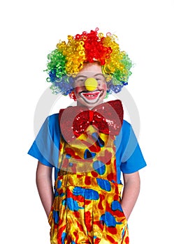 Cute boy clown