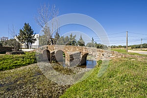 Cute bridge from Roman time in Almodovar, Alentejo, Portugal