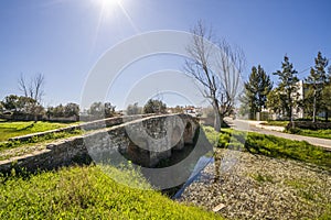 Cute bridge from Roman time in Almodovar, Alentejo, Portugal