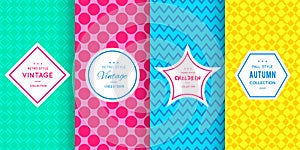 Cute bright seamless pattern background