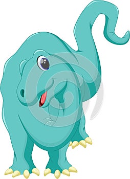 Cute brontosaurus cartoon