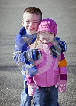 Cute brother and sister