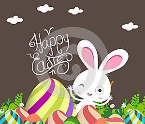 Cute Bunny Easter eggs