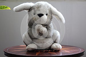 Cute bunny rabbit plush toy figure huggable